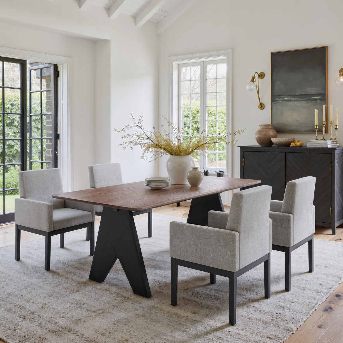 Lisse Espresso Rectangular Dining Table
