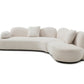Meryl Curved Boucle Sofa
