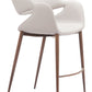 Limay Beige & Walnut Counter Stool