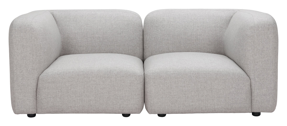 Biak Gray Corner Chair