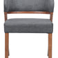Sunobu Azure Gray & Walnut Dining Chair (Set of 2)