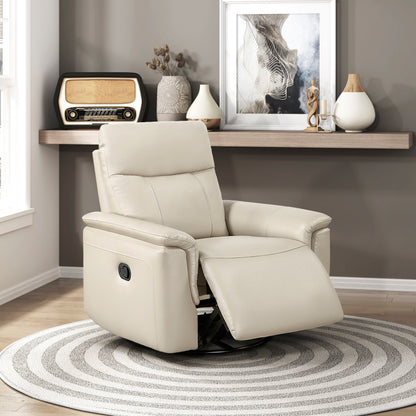 Marceline Taupe Plywood Recliner – 37.5"W Recliner