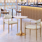 Bite Bistro Table in Beige & Gold