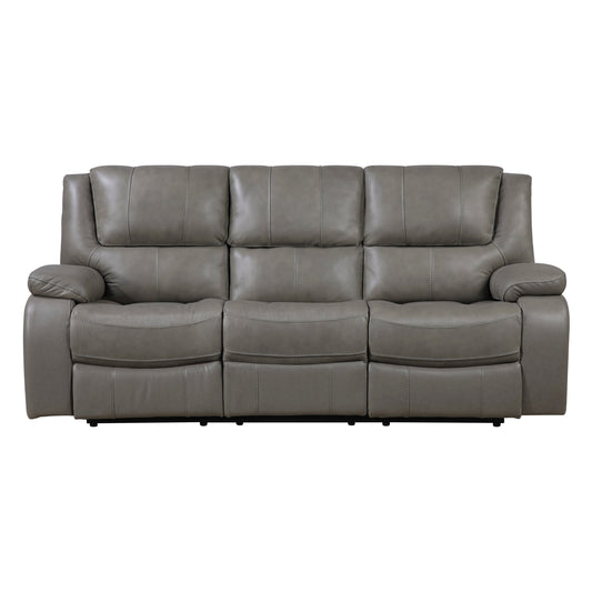 Marlo Leather Reclining Collection in Gray