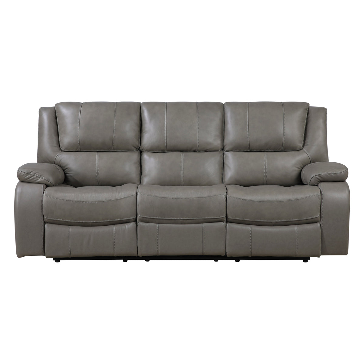 Marlo Leather Reclining Collection in Gray