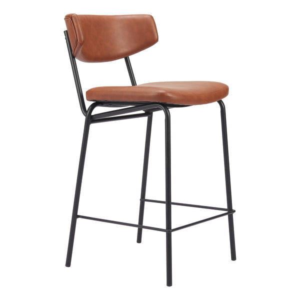 Charon Counter Stool (Set of 2) in Vintage Brown
