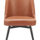Keppel Swivel Dining Chair (Set of 2) in Brown