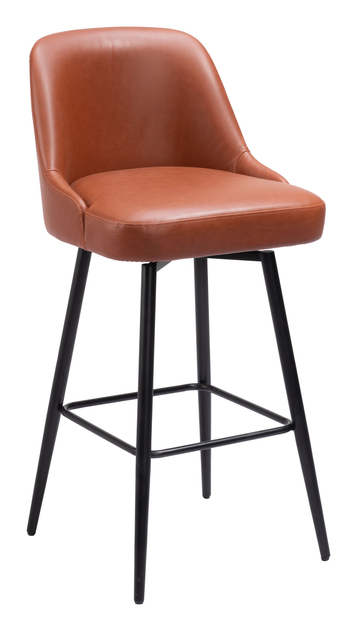 Keppel Swivel Barstool in Brown