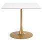 Epas White & Gold Dining Table