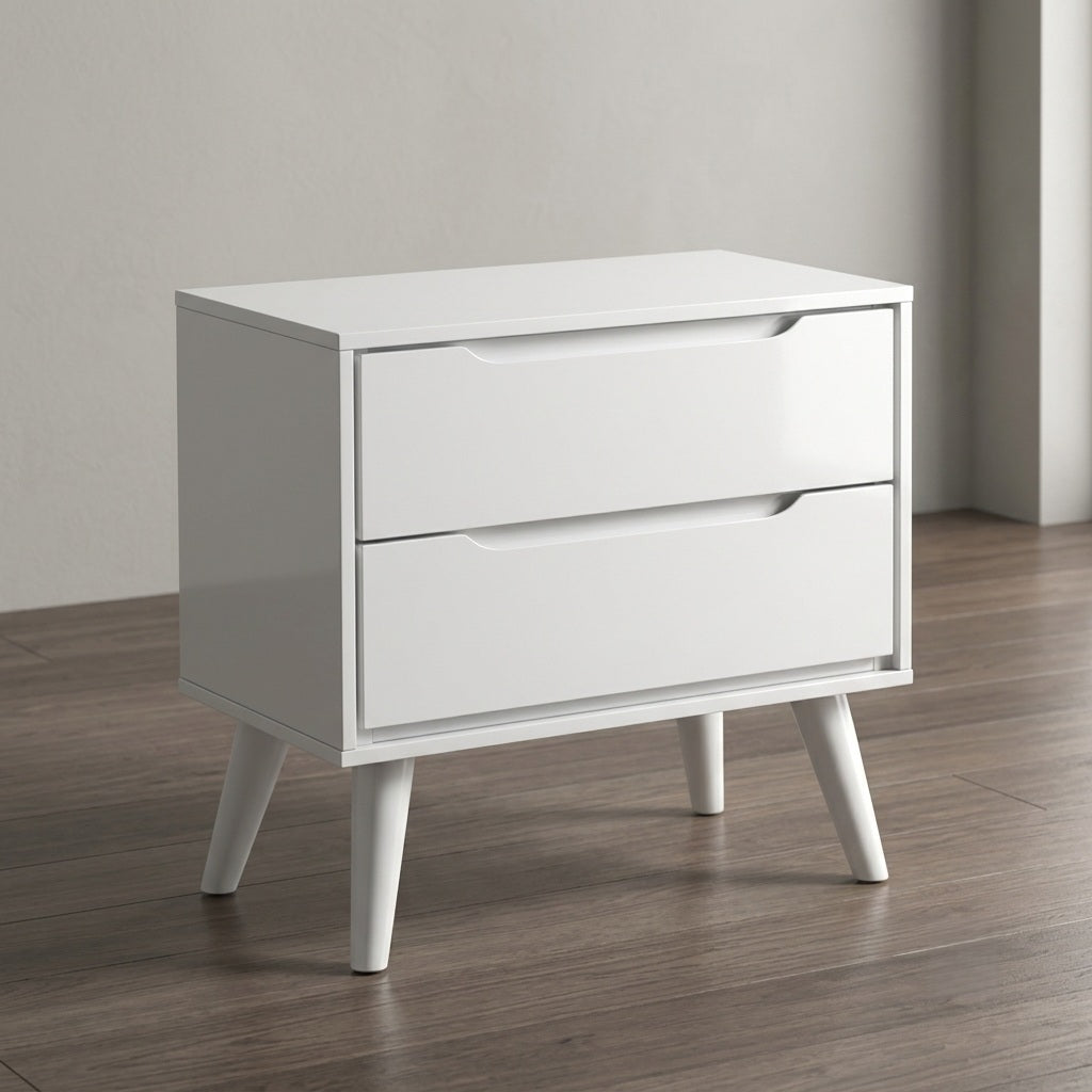 Liesel Mid-Century Wood Nightstand