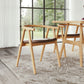 Peker Brown & Natural Dining Chair (Set of 2)