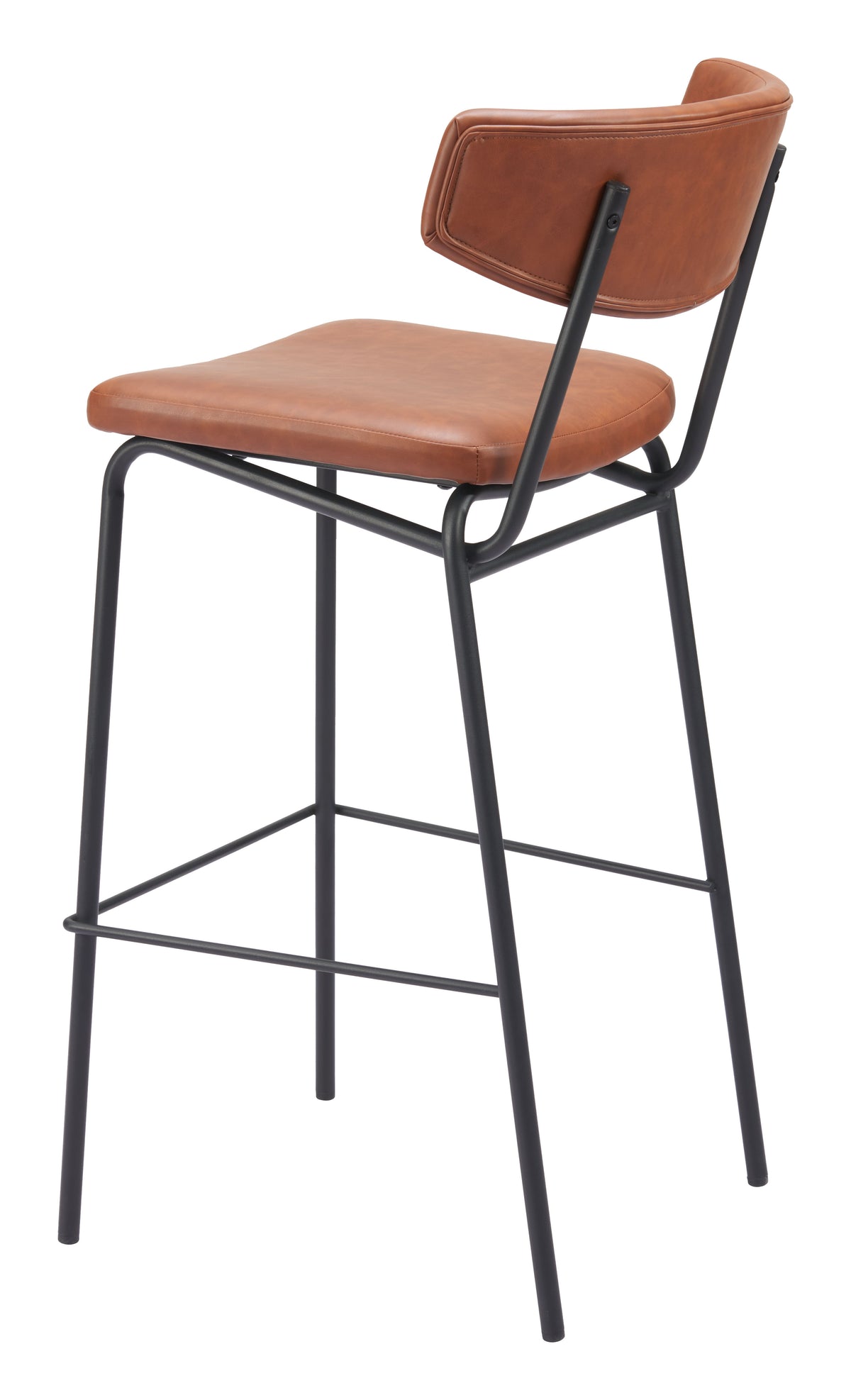 Charon Barstool (Set of 2) in Vintage Brown
