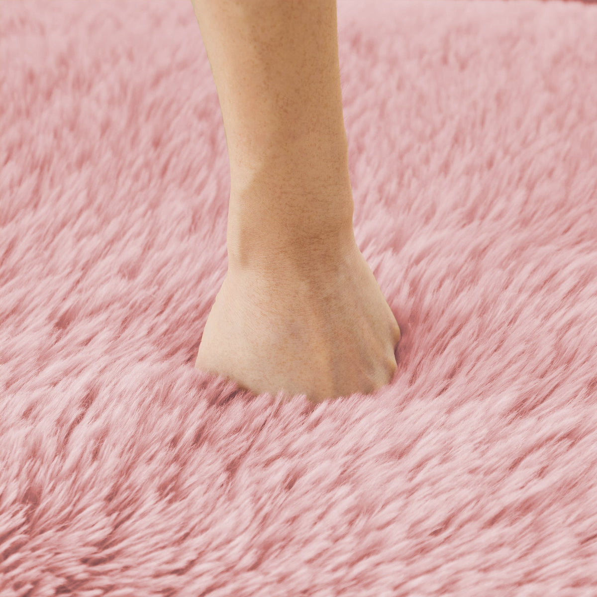 Grayson pink plush modular sofa