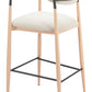 Equinox Oyster Gray & Natural Barstool
