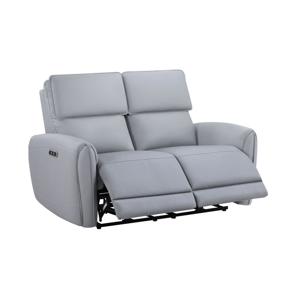 Jeromie Gray Faux Leather Loveseat – 59