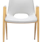 Desi Dining Chair (Set of 2) in White & Gold