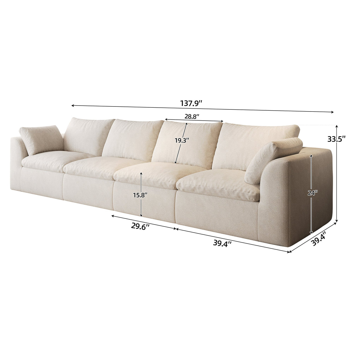 Pelham Cloud Modular Sectional
