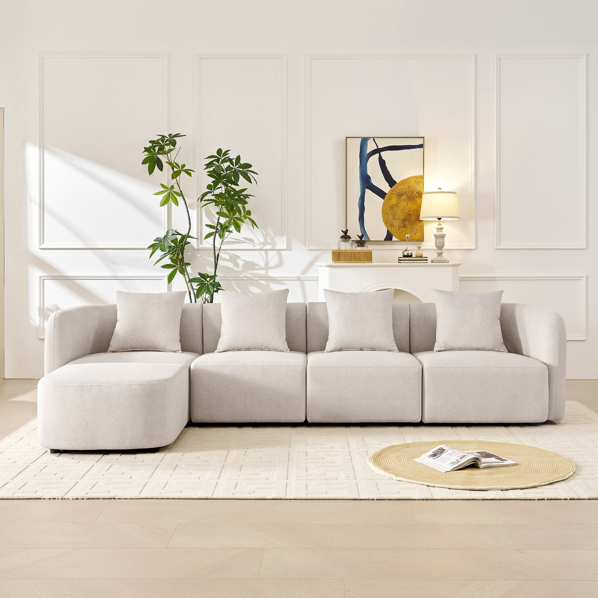 Gaia Velvet Modular Sectional