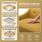 Berlin Classic Sofa – 87" American-Made 3-Seat Sofa - Hepburn Chai Tea - Fabric (10)