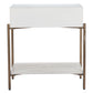 Yoru Oak White Side Table