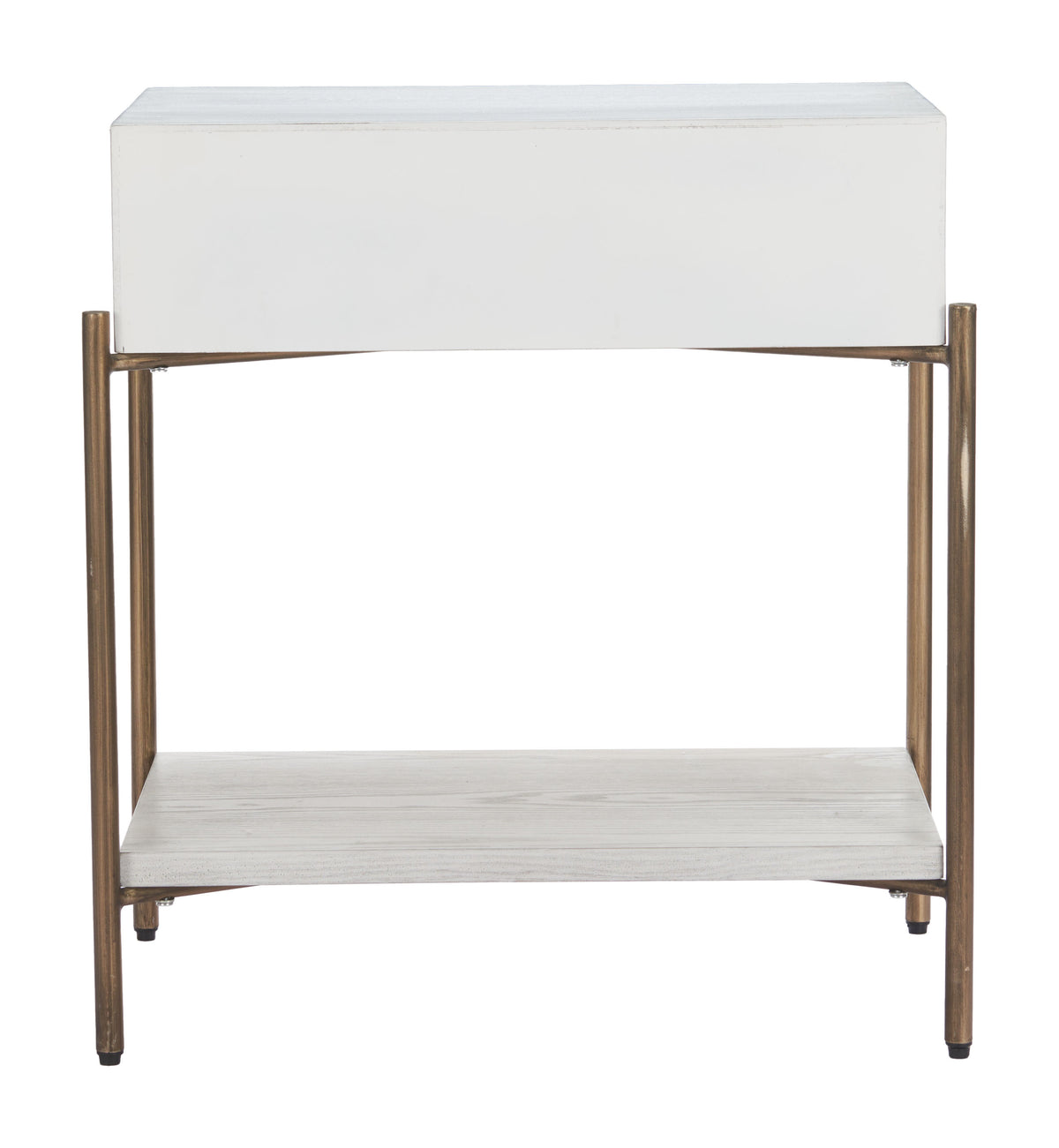 Yoru Oak White Side Table