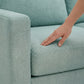 Modena L-Shaped Sectional Sofa - Leslie Robins Egg - Fabric (5)