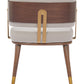 Brew Beige & Walnut Dining Chair
