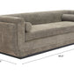 Sereneu MCM Olive Chenille Fabric Sofa 90"