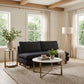 Minze Black Loveseat