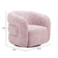 Refine Pink Tweed Swivel Chair