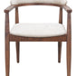 Goka Beige & Walnut Dining Chair