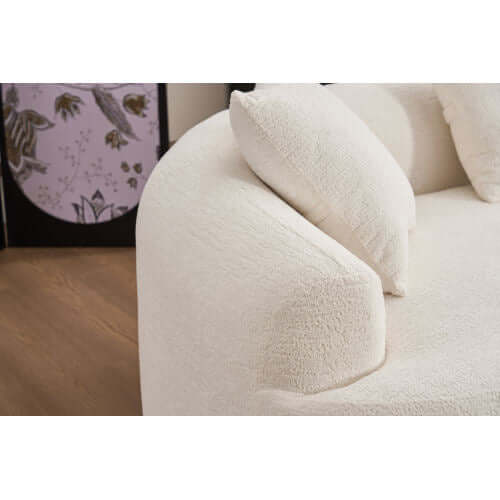 Curved Compression Foam Sectional Sofa