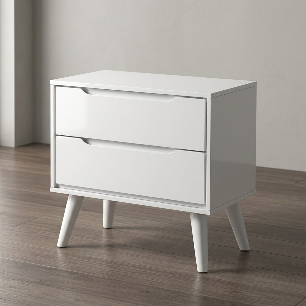 Liesel Mid-Century Wood Nightstand