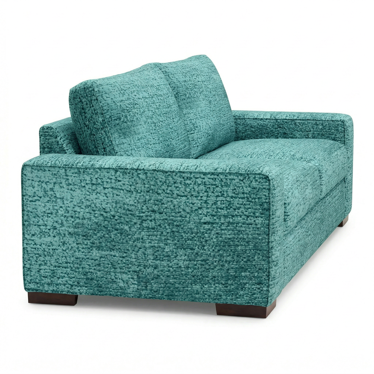 Modena Sofa 92" – Made in USA Square-Arm Sofa (7 Fabrics) - Hepburn Emerald - Fabric (11)