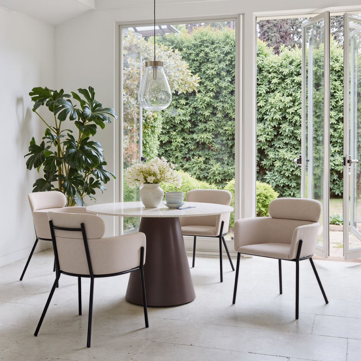 Bremor Dining Chair (Set of 2) in Beige