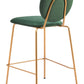 Odessa Green & Gold Counter Stool (Set of 2)