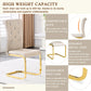 Kinsey Beige, Gold Legs, Set of 4