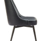 Keppel Swivel Dining Chair (Set of 2) in Black