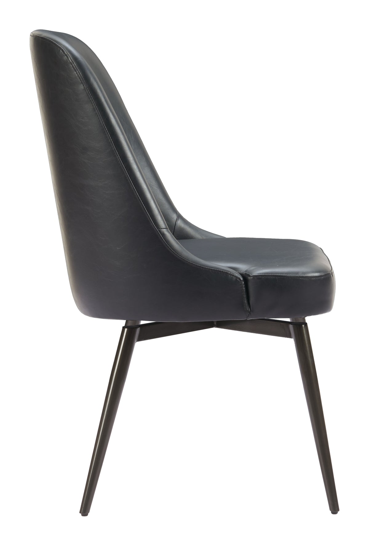 Keppel Swivel Dining Chair (Set of 2) in Black