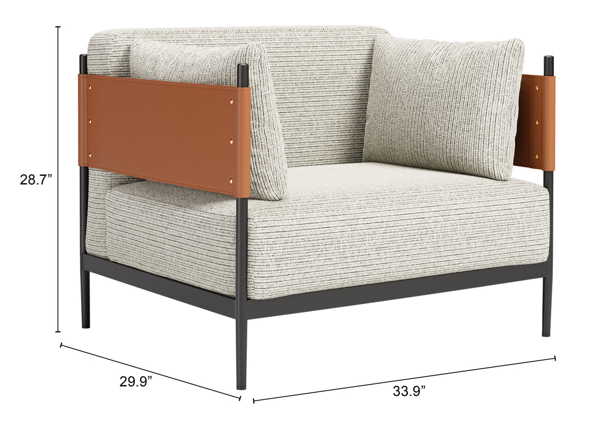 Stirbe Gray Armchair