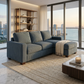 Clifford L-Shaped Sectional Sofa – Made in USA, 9 Fabric Options - Leslie Peacock - Fabric (3)
