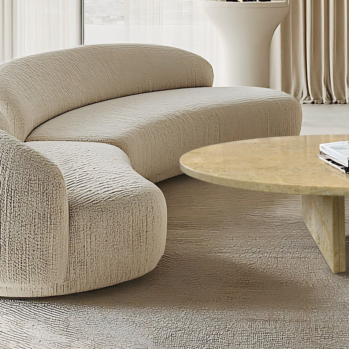 Vesna Marble Round Coffee Table
