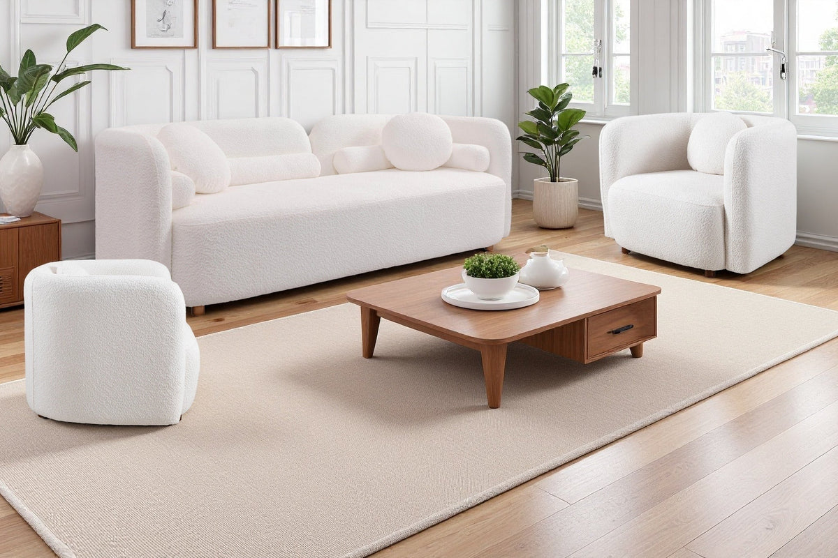 Gethin Boucle Sofa Set