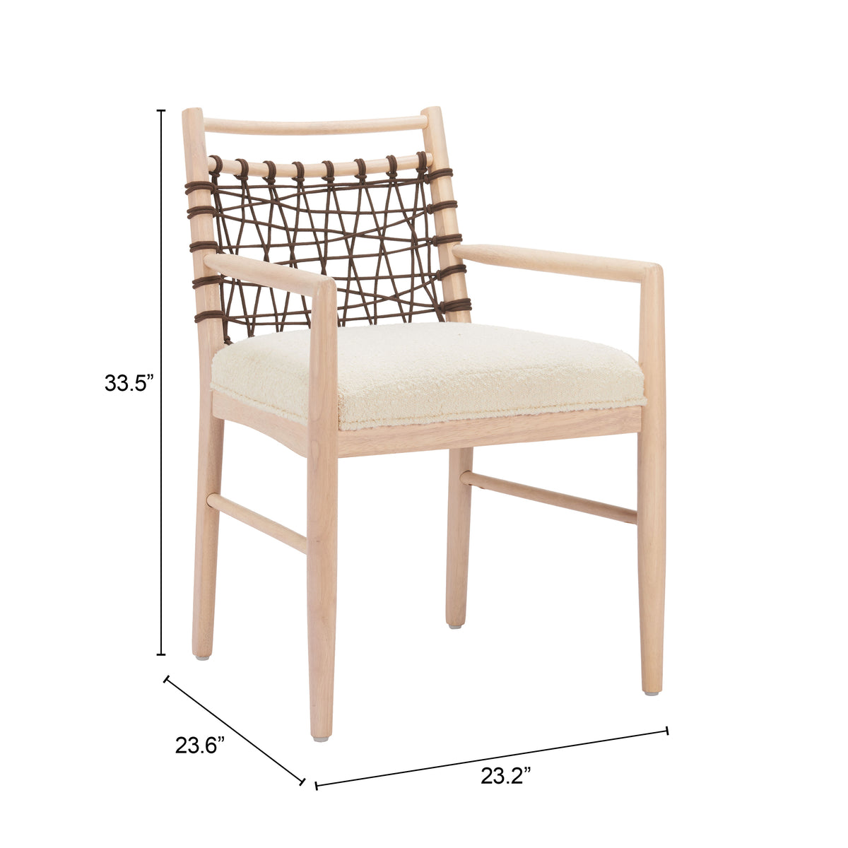 Wezly Dining Chair (Set of 2) in Ivory
