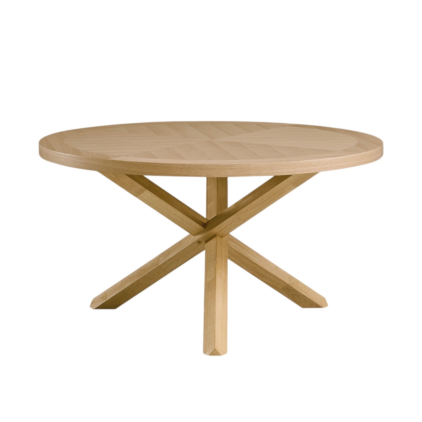 Kasem Oak Synthetic Wood Dining Table – 54" Round Dining Table