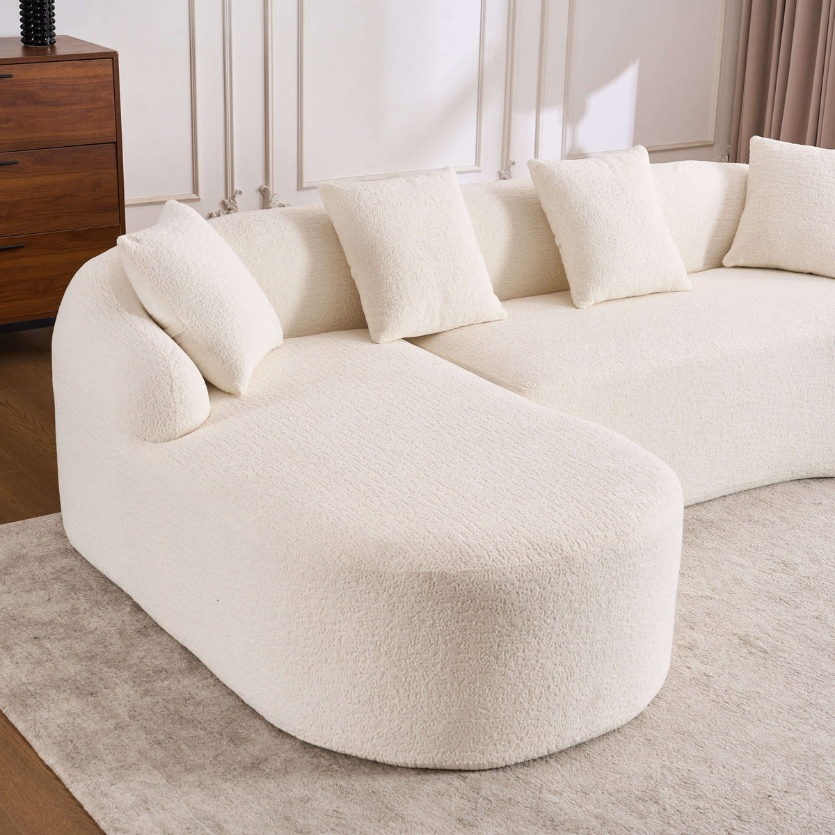 Boneless Modular Chenille Sectional Sofa