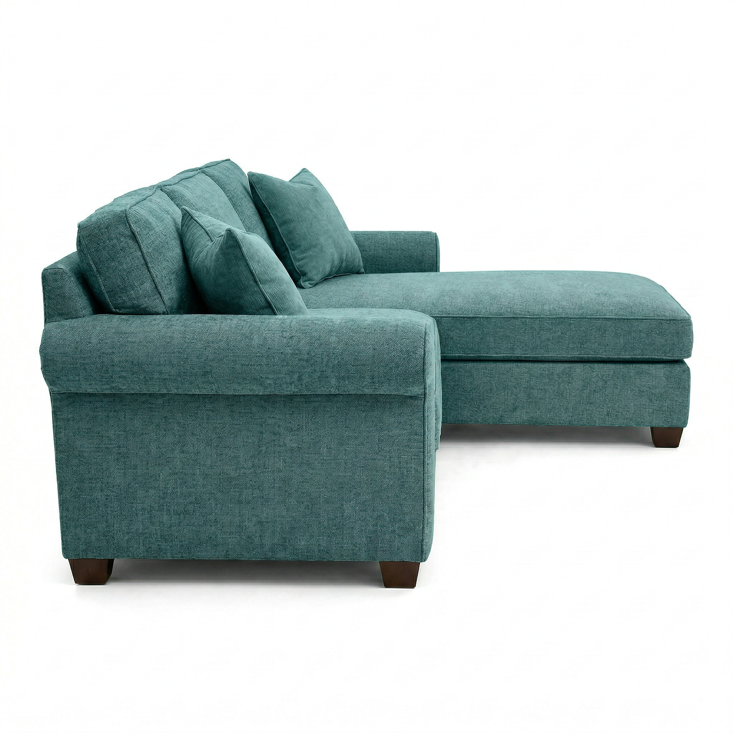 Irlanda Upholstered L-Shaped Sectional – 120" Made-in-USA Sectional Sofa - Hepburn Emerald - Fabric (7)