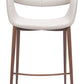 Limay Beige & Walnut Counter Stool