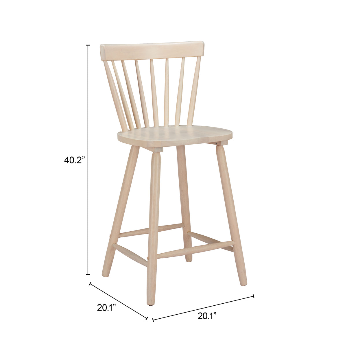 Tyce Counter Stool (Set of 2) in Natural
