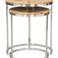 Bari Natural Nesting Table Set (2-Piece)